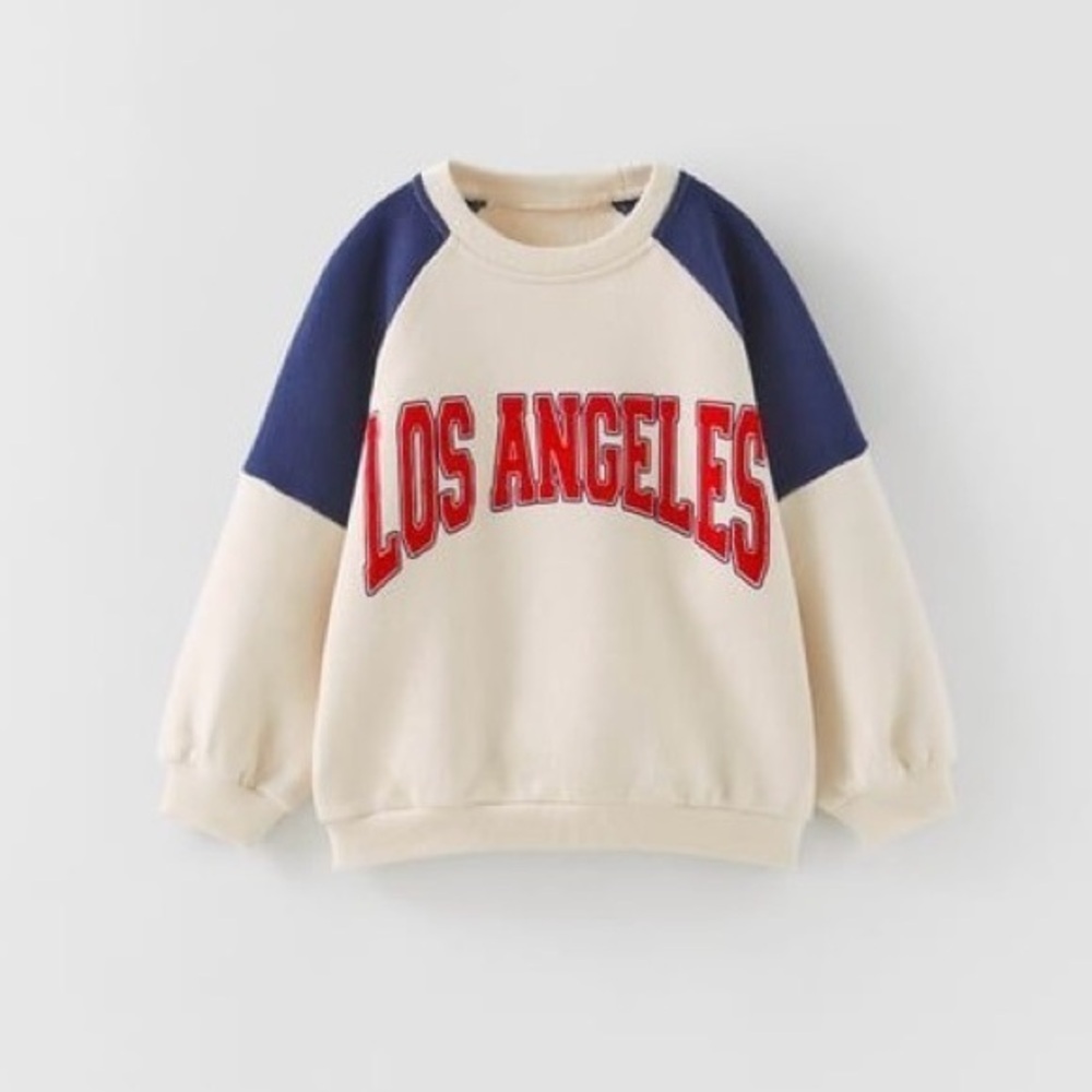 Zara Los Angeles Varsity Sweatshirt - Kids Size 4-5